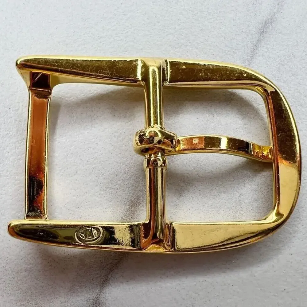 Vintage Gold Tone Simple Basic Belt Buckle for up to 1 Inch Belt